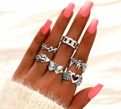 Jewelry & watches пръстен (комплект 6 бр. ) JEWELRY & WATCHES - Punk - N70