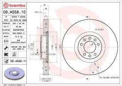 BREMBO Disc frana BREMBO 09. A558.11 (09.A558.11)