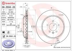BREMBO Disc frana BREMBO 09. D552.23 (09.D552.23)