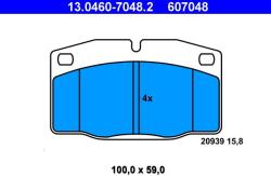ATE Set placute frana ATE 13.0460-7048.2 (13.0460-7048.2)