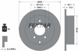 TEXTAR Disc frana TEXTAR 92269403 (92269403)