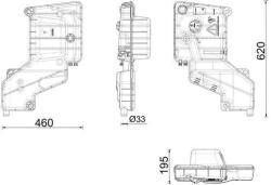MAHLE Vas de expansiune, racire MAHLE CRT 287 000P (CRT 287 000P)