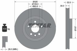 TEXTAR Disc frana TEXTAR 92278605 (92278605)