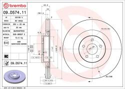 BREMBO Disc frana BREMBO 09. D574.11 (09.D574.11)