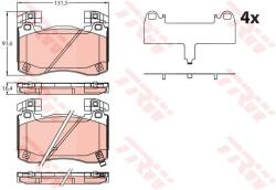 TRW Set placute frana TRW GDB2254 (GDB2254)