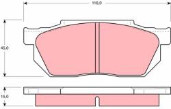 TRW Set placute frana TRW GDB358 (GDB358)