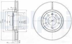 DELPHI Disc frana DELPHI BG3973 (BG3973) - fixbox