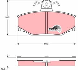 TRW Set placute frana TRW GDB442 (GDB442)