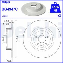 DELPHI Disc frana DELPHI BG4947C (BG4947C) - fixbox
