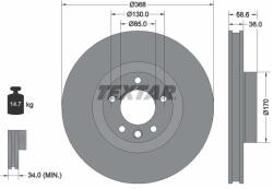 TEXTAR Disc frana TEXTAR 92213603 (92213603)