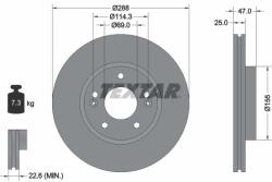 TEXTAR Disc frana TEXTAR 92290503 (92290503)