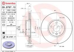 BREMBO Disc frana BREMBO 09.9797. 11 (09.9797.11)