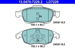 ATE Set placute frana ATE 13.0470-7229.2 (13.0470-7229.2)