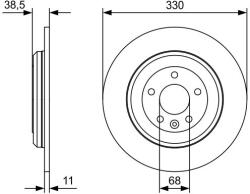 Bosch Disc frana BOSCH 0 986 479 W01 (0 986 479 W01) - fixbox