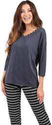 Italian Fashion Pijama dama ITALIAN FASHION BETTY 3/4+lung grafit: L (AAF-KPZ-BETT-3DGG L)