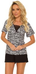 De Lafense Pijama dama DE LAFENSE 747 SAVANNAH alb-negru: M (30940 M)