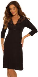 De Lafense Cămașă de noapte DE LAFENSE 810 LILIAN 7/8 negru: 4XL (30493 4XL)
