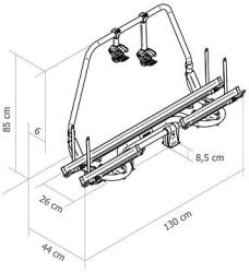 Thule Caravan Superb XT kerékpártartó modell Rövid
