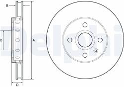 DELPHI Disc frana DELPHI BG4647C (BG4647C) - fixbox