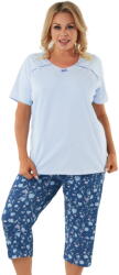 Italian Fashion Pijama dama ITALIAN FASHION AGALIA scurt 3/4 albastru/print: 4XL (AAF-KPZ-AGAL-K3ND 4XL)