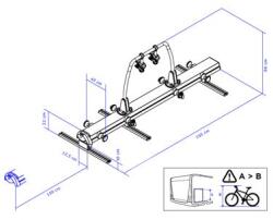 Thule VeloSlide kerékpártartó modell Standard