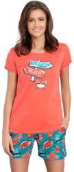 Italian Fashion Pijama dama ITALIAN FASHION OCEANIA scurt coral/print: S (AAF-KPZ-OCEA-KKKD S)