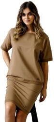 Italian Fashion Set femei ITALIAN FASHION hanorac cu fustă MIDI cămilă (if.23324.23330.camel)