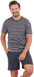 Italian Fashion Pijama pentru bărbați ITALIAN FASHION BERT scurt grafit: XXL (AAF-MPZ-BERT-KKGG XXL)