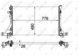 NRF Radiator, racire motor NRF 58482 - fixbox