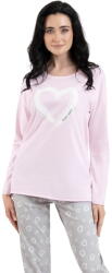 Italian Fashion Pijama dama ITALIAN FASHION NOELIA lung roz/print: XXL (AAF-KPZ-NOEL-DDRD XXL)