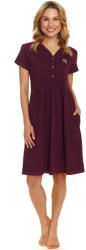 Doctor Nap Cămașă de noapte dama DOCTOR NAP TM. 5336 burgundy: M (TM.5336_BURGUNDY M)