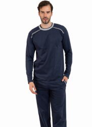 Italian Fashion Pijama bărbați ITALIAN FASHION ZBYSZEK lung albastru închis: XXL (MPZ-ZBYS-GRAN XXL)