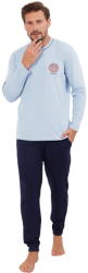 Italian Fashion Pijama bărbați ITALIAN FASHION GREG lung albastru/albastru închis: S (AAF-MPZ-GREG-DDNG S)