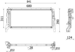 MAHLE Radiator, racire motor MAHLE CR 2749 000P (CR 2749 000P)