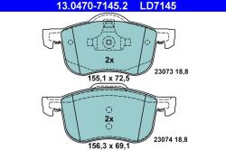 ATE Set placute frana ATE 13.0470-7145.2 (13.0470-7145.2)