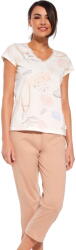 Cornette Pijama dama CORNETTE. 1696 FLORA ecru: L (27072 L)