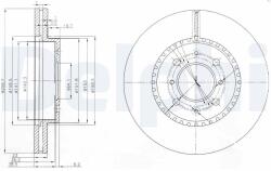 DELPHI Disc frana DELPHI BG3965 (BG3965) - fixbox