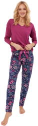 Italian Fashion Pijama dama ITALIAN FASHION FOLK lung mure/print: 3XL (AAF-KPZ-FOLK-DDJD 3XL)