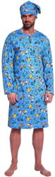 Cornette Cămașă de noapte bărbați CORNETTE 110/32 albastru: 4XL (30999 4XL)