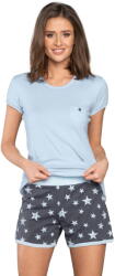 Italian Fashion pijama damă KOMETA mânecă scurtă, pantaloni scurți, albastru/grafit: XL (AAF-KPZ-KOME-KKNIEB XL)