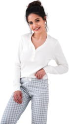Sensis Pijama dama SENSIS. 1291 alb închis/ gri: XL (sensis.piż.desire.biały XL)