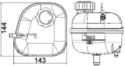 MAHLE Vas de expansiune, racire MAHLE CRT 85 001S (CRT 85 001S)