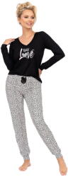 Donna Pijama dama DONNA PANTERA LONG negru: XXL (28882 XXL)