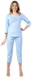 Regina Pijama dama REGINA 678 albastru: XXL (28467 XXL)