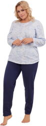Italian Fashion Pijama dama ITALIAN FASHION JOWITA lung print/albastru închis: L (AAF-KPZ-JOWI-DDDG L)