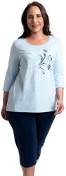 Italian Fashion Pijama dama ITALIAN FASHION ARIETTA 3/4+3/4 albastru/albastru închis: M (AAF-KPZ-ARIET33NG M)