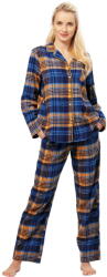 Key Pijama de damă cu nasturi KEY 481 albastru închis FLANEL: L (28988 L)
