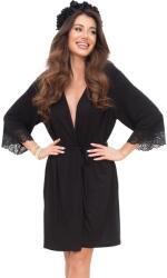 Italian Fashion halat damă INSPIRACJA mânecă 3/4, negru: XL (AAF-KKS-INSP-3-CA XL)