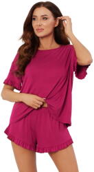 Italian Fashion Pijama dama ITALIAN FASHION STYL scurt burgundy: XL (AAF-KPZ-STYL-KKWI XL)
