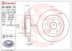 BREMBO Disc frana BREMBO 08. N233.11 (08.N233.11)